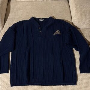 Retro University of Pittsburgh Men's Navy Blue Sweater